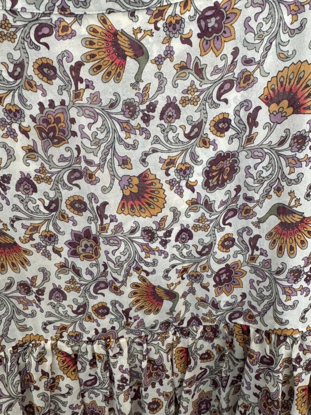 Veronica Beard - Shailene Paisley Silk Skirt, size 4 - Picture 9 of 10